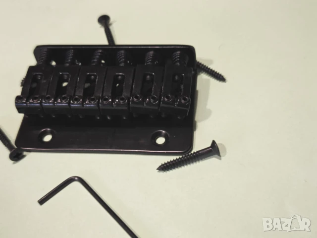 Черен фиксиран бридж, снимка 2 - Китари - 51050049
