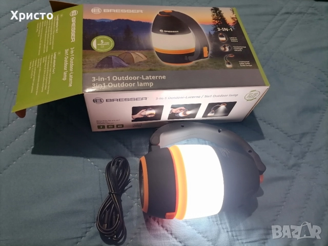 Фенер за къмпинг Bresser 3 в 1, снимка 7 - Къмпинг осветление - 52396563