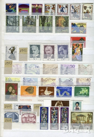 Албум SG A4 с 450 чисти марки (MNH) Сан Марино, Люксембург, Лихтенщайн, снимка 7 - Филателия - 52351916