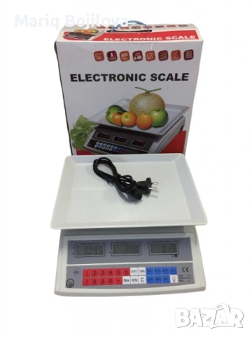 Прецизна платформена електронна везна - Кантар до 40 кг ПВЦ, снимка 3 - Други - 53625436