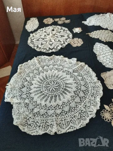 Големи покривки ръчно плетени за маса или легло, снимка 12 - Антикварни и старинни предмети - 50431617