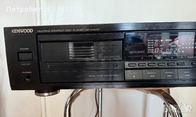 Kenwood DP-M4010 Компакт диск плейър чейнджър за 6 диска, снимка 2 - Ресийвъри, усилватели, смесителни пултове - 54123854
