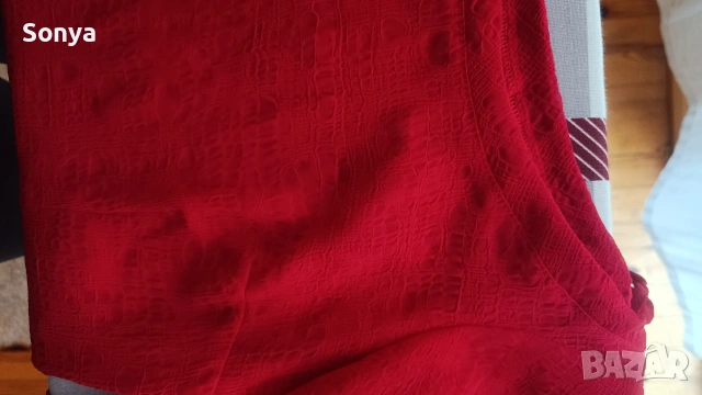 Блуза червена, снимка 3 - Блузи с дълъг ръкав и пуловери - 53929307