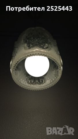 Абажур (Пендел) Е27 - метал и стъкло с Нова LED крушка 10W - Като Нов, снимка 10 - Лампи за таван - 46434418