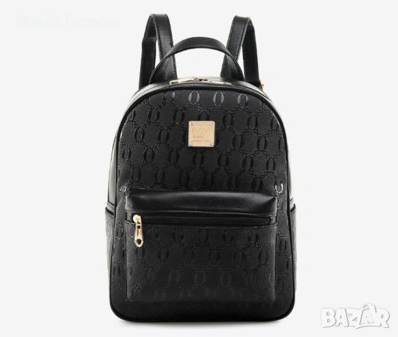 Комплект раница и 3 чантички / Цвят: Черен, снимка 7 - Раници - 53424107