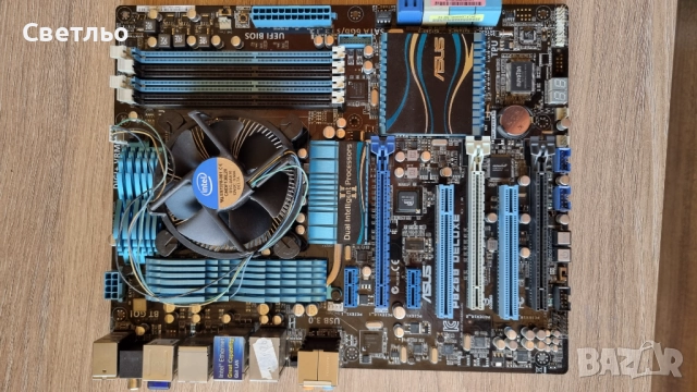 Дъно ASUS P8 Z68 Deluxe + Процесор - Intel i7 2600k, снимка 5 - Дънни платки - 51473405