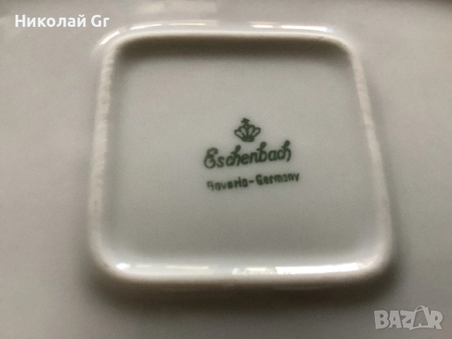 Ястие с масло порцелан произведено в Германия в1965 години отличен състояние дължина 18 см, снимка 4 - Антикварни и старинни предмети - 54134701