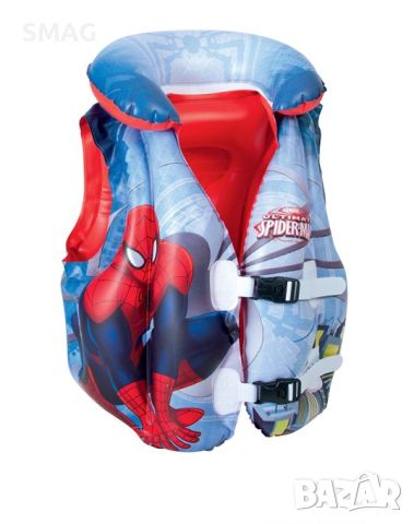 Помощна детска жилетка за обучение по плуване надуваема SPIDERMAN 51x46, снимка 1 - Водни спортове - 46238587