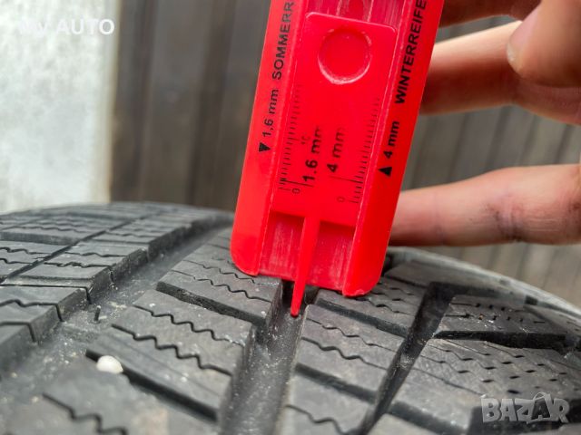2бр зимни гуми HANKOOK 225/55/17 dot1421 | 7mm, снимка 2 - Гуми и джанти - 45894174