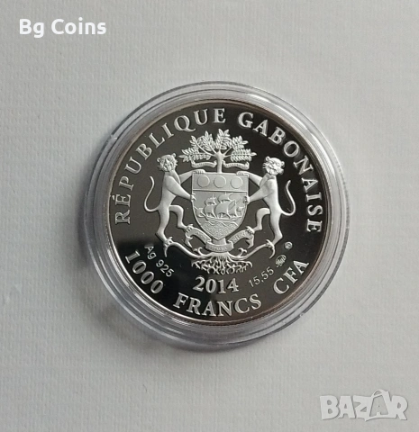 Сребро 1/2 OZ 2014 Овен , снимка 2 - Нумизматика и бонистика - 54301547