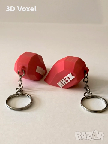 Персонализиран Ключодържател Сърце, с оригинален дизайн/Магнитен ключодържател, снимка 6 - Романтични подаръци - 51637387