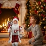 Коледна фигура Дядо Коледа - създай празнично настроение у дома!70 см., снимка 3