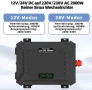 Универсален инвертор чиста синусоида с LCD екран/2 в 1/ DC 12/24v/AUTO/ към AC220v 50Hz-4000W, снимка 3