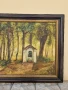 Прекрасна антикварна френска картина масло върху платно , снимка 4