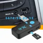 X6 Bluetooth Audio Aux Adapter блутут адаптер с микрофон и Карта Памет, снимка 7