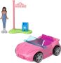 Barbie Mini BarbieLand Комплект 4 кукли 4см и 4 играчки превозно средство, променящи цвета си, JDB85, снимка 5