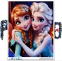 20*20см Диамантен гоблен Елза и Анна Frozen, снимка 1