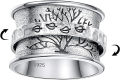 Bonlavie Сребърен пръстен с дървото на живота 925 стерлингово сребро, ръчна изработка, размер T1/2, снимка 1