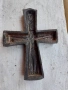 Стар кръст разпятие лят чугун, снимка 4