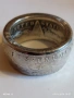Уникален сребърен пръстен изработен от монета МОРГАН ДОЛАР тези пръстени са колекционерски  52988, снимка 2