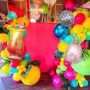 Тропически комплект арка с цветни балони, балони от фолио ананас, 132 бр., лятна декорация за парти, снимка 6
