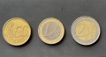Монети от 2 евро 1 евро и 50 цента, снимка 2