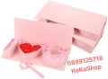 Кутия с рози I Love you - луксозен подарък в розова кутия, снимка 2