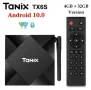 TX6S Android 10.0 TV Box 4GB RAM 64GB ROM Четириядрен 2.4G/5.8G WiFi 6K Utral HD 3D H.265 BT5.0 Smar, снимка 1