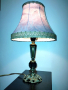 Много красива, стара лампа с абажур. , снимка 3