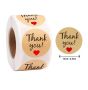 100 бр Thank You ❤ Сърце малки самозалепващи лепенки стикери за ръчна изработка за подарък, снимка 3