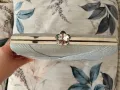 Сребриста вечерна чанта клъч, снимка 3