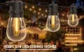 BOMCOSY 7,5м Соларна Външна LED Гирлянда( IP65 Водоустойчива,4 режима,топло бяло, снимка 3