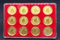 Монети китайски зодиак позлатени 12 броя, снимка 3