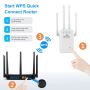 🧨 A1425 300MBPS WIFI REPEATER -ПОВТОРИТЕЛ 4 АНТЕНИ, снимка 2