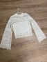 Нова бяла блуза дантела размер S/M, снимка 2