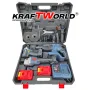 Комплект 4в1 KraftWorld Безчеткови Машини Гайковерт-винтоверт, Ъглошлайф и Перфоратор, снимка 8