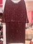 Красива бордо рокля , снимка 5