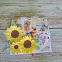 Картичка със слънчогледи ръчна изработка/ картичка за момиченце ръчна изработка НАЛИЧНА!, снимка 4