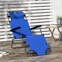 Сгъваем шезлонг за плаж 2 броя, снимка 4