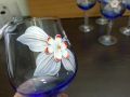 Ретро стъклени чаши Бохемия , снимка 3