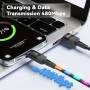 USB към USB Type-C Charging Cable 120W, найлонова оплетка - 200 см, снимка 2