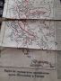 Стара карта на Германското настъпление през Югославия и Гърция, снимка 4