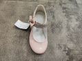 Елегантни лачени обувки с токче в розово /Б236
