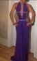 Лилава дълга рокля, снимка 1