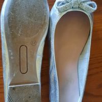 Сребристи балеринки❗️ , снимка 4 - Дамски ежедневни обувки - 45544827