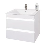 Мебел за баня конзолен с умивалник с плавно затваряне чекмеджетата Дона, снимка 1 - Мивки - 45236618