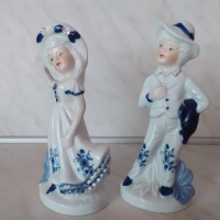 Порцеланови статуетки дама и господин , снимка 2 - Колекции - 45001677