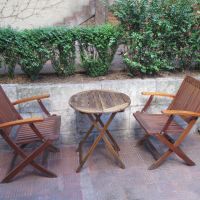 Градински мебели от тиково дърво- маса ,2бр. стол, снимка 1 - Къмпинг мебели - 45357782