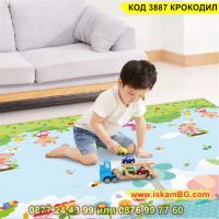 Детско килимче за пълзене и игра против плъзгане - КОД 3887 КРОКОДИЛ, снимка 8 - Други - 45176988