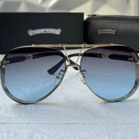 CHROME HEARTS мъжки слънчеви очила авиатор, снимка 10 - Слънчеви и диоптрични очила - 45574190